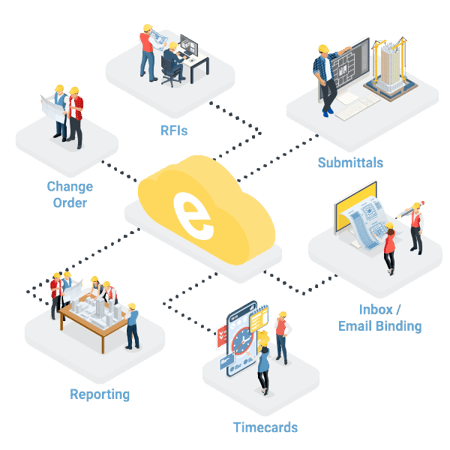 eSUB_Software Illustration Graphic_Isometric_Light